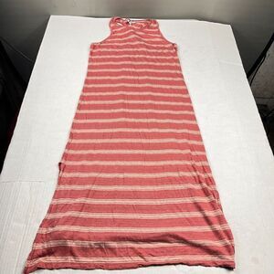 Joie Linen Granola Midi Tank Dress Striped Twist Back Sleeveless Boho MEDIUM